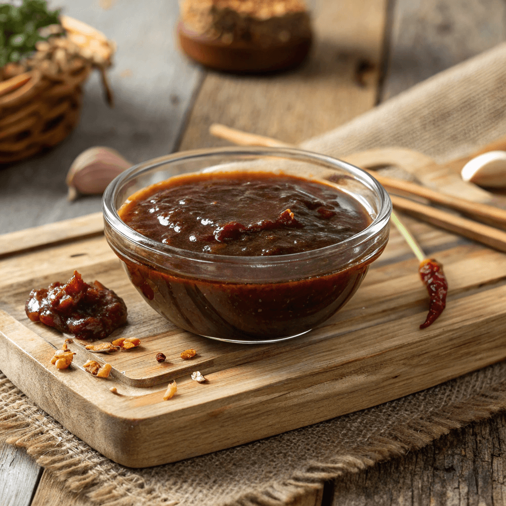 Freshly made homemade Korean BBQ Sauce in a bowl that is ready to use.