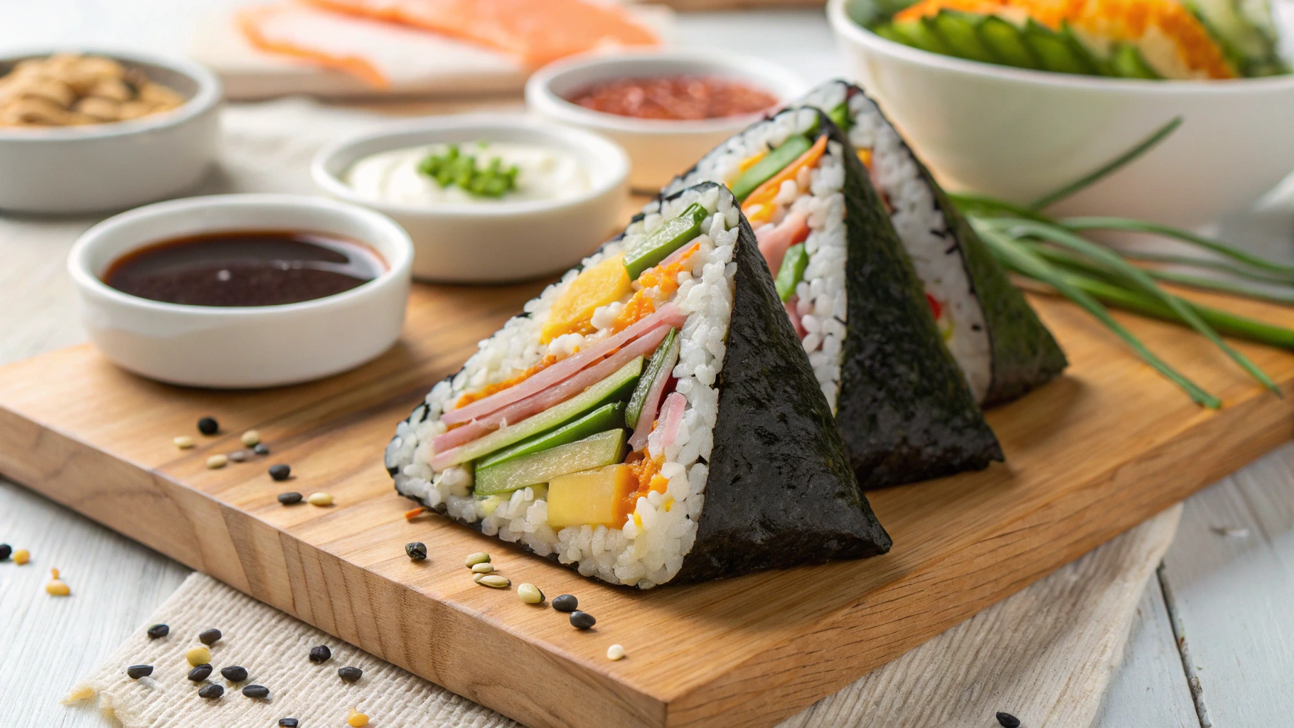 Korean Triangle Kimbap.